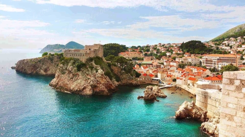 Dubrovnik traditional nobleman house from 17. century with a sea view